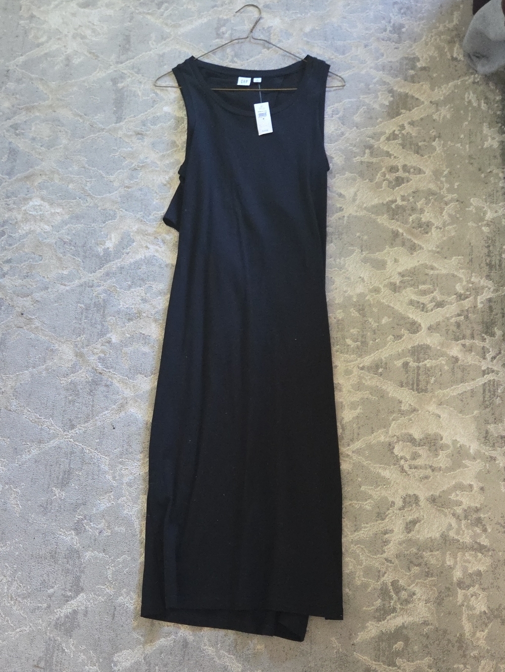 GAP Black Sleeveless Maxi Dress